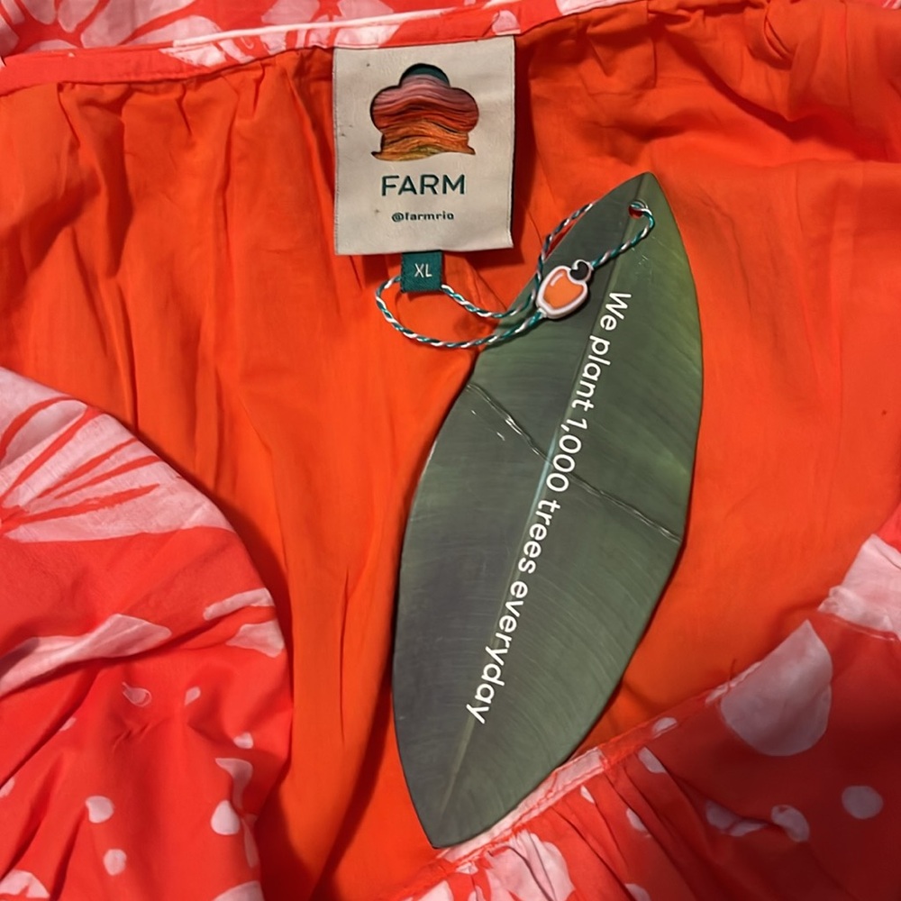 FARM Rio Vibrant Orange Floral Maxi Dress - Picture 13 of 15